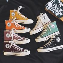 Seoul Converse Rice official website classic 1970s high-top canvas shoes female Samsung standard student wine red S