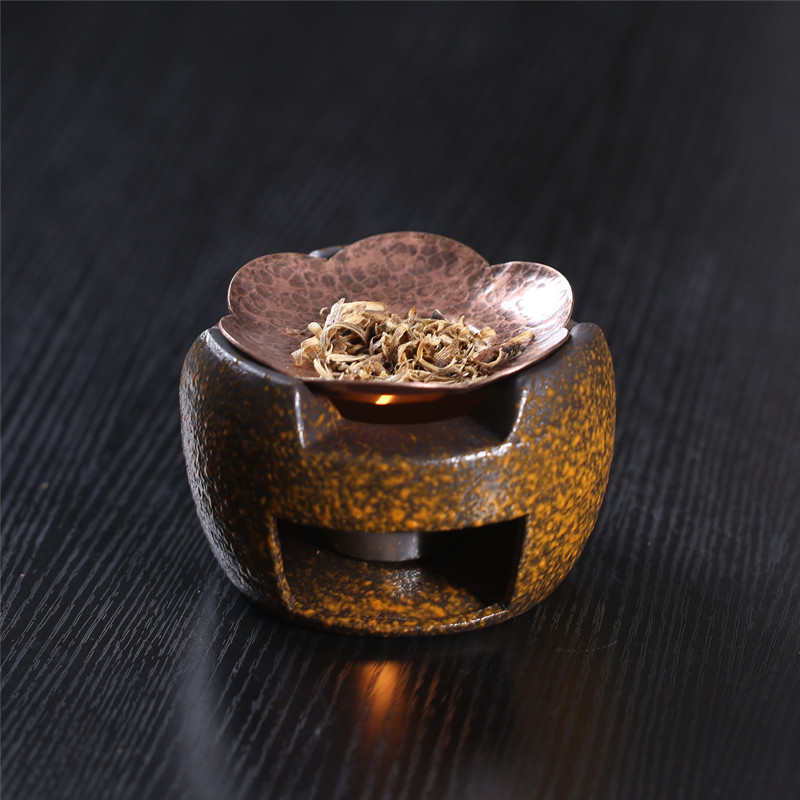 Kiln-Fired Ceramic Candle Warmer Incense Burner Diffuser Lamp Essential Oil Agarwood Cedar Myrrh Frankincense Fragrance Enhancer