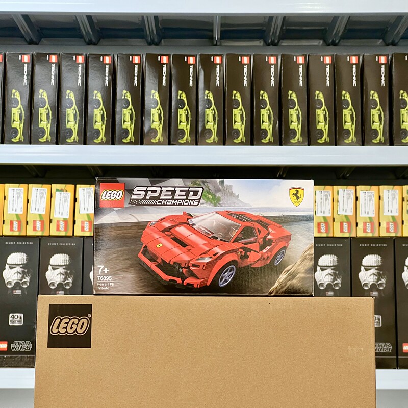 Lego 76895 Ferrari F8 Tributo Super Racing Series Speed Building Blocks for Men and Women
