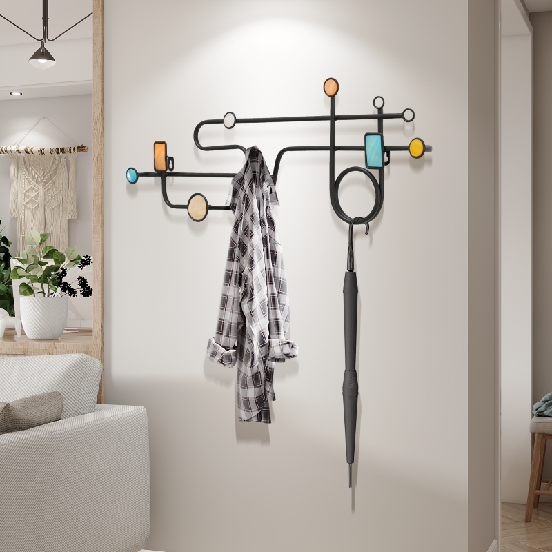 Nordic Style Brief Personality Hanging Clothing Hook Metal Shells Hooks Creative Door Rear Cloak Hook Hashlock Shelf