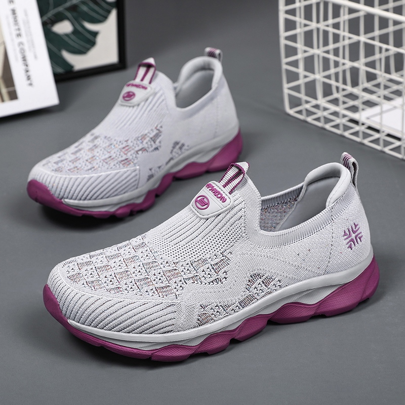 Zhang Kaili Elderly Women's Shoes, Women's Sports Shoes, Soft-Soled Slip-On Shoes, Spring Middle-Aged and Elderly Grandma Shoes, Non-Slip Walking Shoes