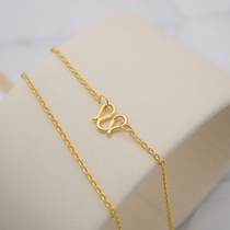Foot Gold 9999 Gold Necklace Gold O Chain Pure Gold Chain Gold Necklace Women Jewelry Plain Gold