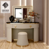 Современный круглый мраморный металлический туалетный столик, система хранения для спальни, популярно в интернете