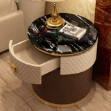 Современный мраморный диван для кровати для спальни из нержавеющей стали