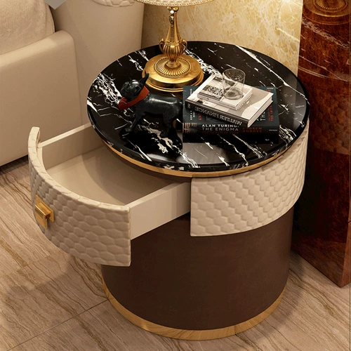 Современный мраморный диван для кровати для спальни из нержавеющей стали