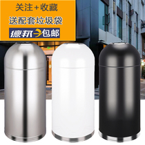Fashion Harbour trash cans black large commercial milk tea shop with creative coffee restaurant shop toilet covered
