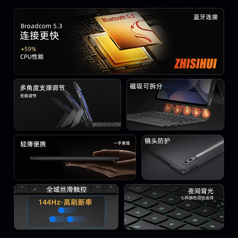 Samsung, S11, совместимая клавиатура для S9, S10, S8, планшет ноутбук, беспроводная мышь, набор, Bluetooth