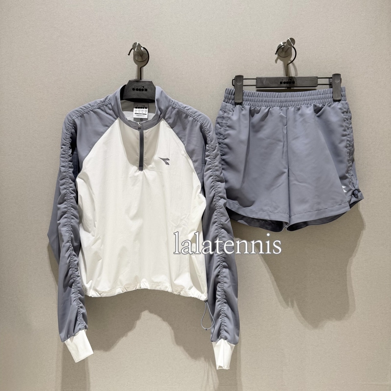 Korean Purchasing Agent｜Diadora Women's Quick-Dry Half-Zip Jacket and Shorts｜25Th Autum Model