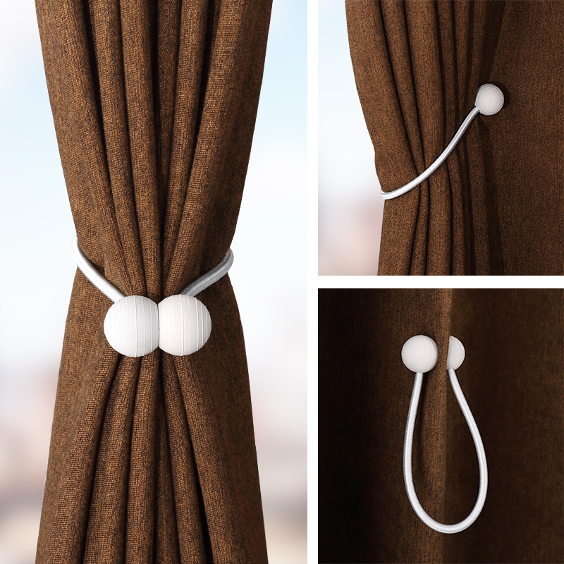 Modern minimalist curtains Curtains Strap Magnet curtains Tying Rope Loincloth Curtain Clips Hook Creative Curtain Rope Straps