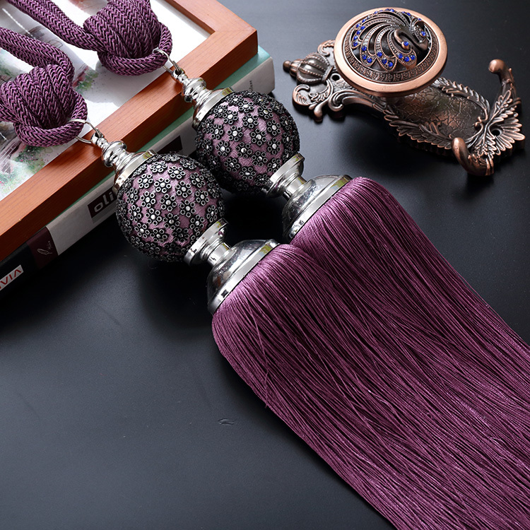 Curtain Strap Minimalist Modern Cute Drapes Hanging Ball Blinds Tied Ball Strap Drapes Hanging Ball Pendant