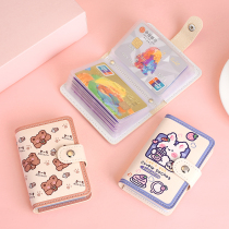 Cute anime card holder male anti-degaussing large-capacity multi-card ID card holder change one compact lady card holder
