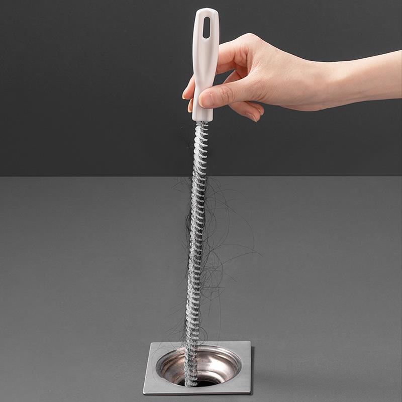 Pipe Cleaner, Drain Sink Anti-Clogging Stick, Hair Removal Tool for Toilet and Washbasin, Hair Cleaning Brush for Unclogging Pipes