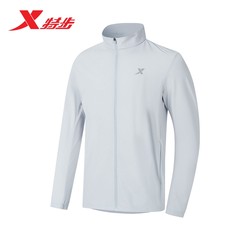 Xtep Windbreaker ດຽວຜູ້ຊາຍ 2024 Summer ແລ່ນໃຫມ່ Woven Breathable Lightweight Stand Collar Jacket 977229140310