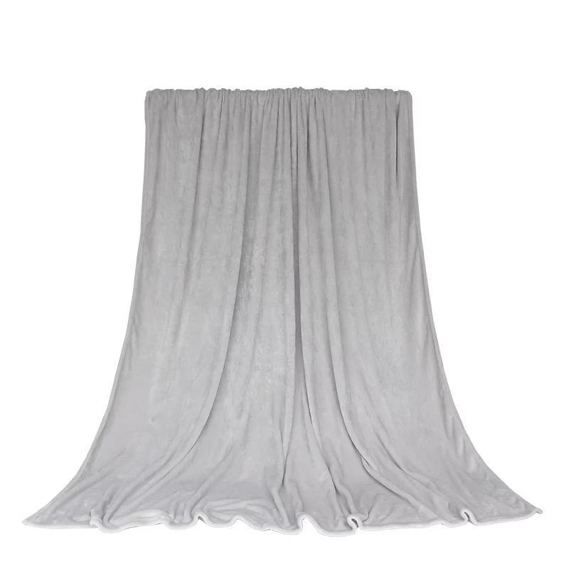 Chăn ba lớp dày chăn giải trí chăn đơn lớp flannel chăn mùa đông chăn tím 180x200cm4.2 kg