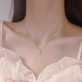 Ожерелье с буквами, небольшая дизайнерская цепочка до ключиц, подвеска, легкий роскошный стиль, серебро 925 пробы, популярно в интернете