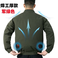 Толстовка сварщика зеленая (без фурнитуры)