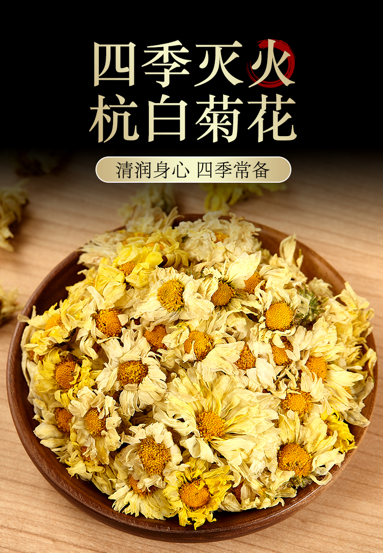 有禾 清热解毒杭白菊花茶 30g*2盒 图1