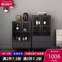 Italian light luxury small wine cabinet by wall cabinet side cabinet Cabinet simple sideboard modern living room household locker storage cabinet