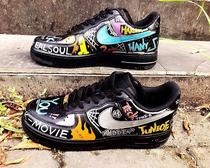 (Guest to enjoy) AF1 sneakers custom EDC Street joint graffiti DIY graffiti hand-painted basketball shoes