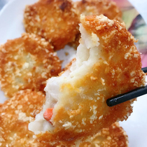 Semi-finished frozen cuttlefish shrimp cake fried seafood gourmet handmade afternoon tea snack 360g