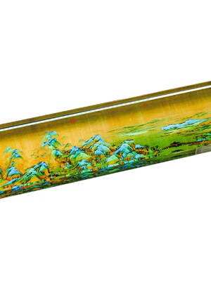 中国风文房四宝创意镇压尺毕业季送老师水晶镇纸透明玻璃摆件