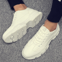 Mens shoes 2021 new fall Little white shoes Mens Korean version Trend 100 lap shoes white shoes Mens wave shoes casual shoes