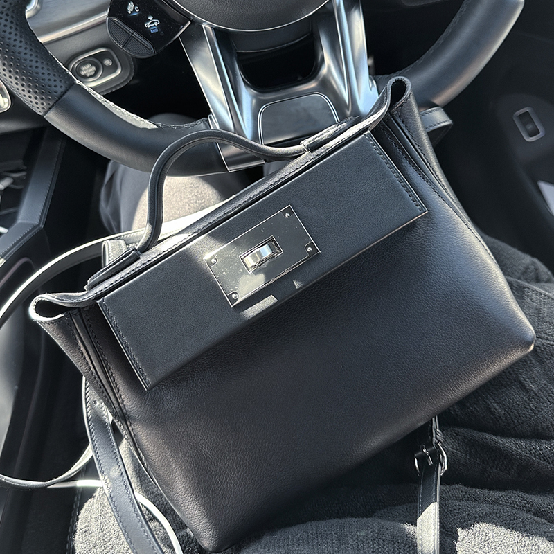 Fully Handmade Wax Thread Imported Leather Kelly Bag 2026 New Model 2424 Mini Wing Bag Single Shoulder Crossbody Handbag for Women Fully Handmade Wax Thread Imported Leather Kelly Bag 2026 New Model 2424 Mini Wing Bag Single Shoulder Crossbody Handbag for Women