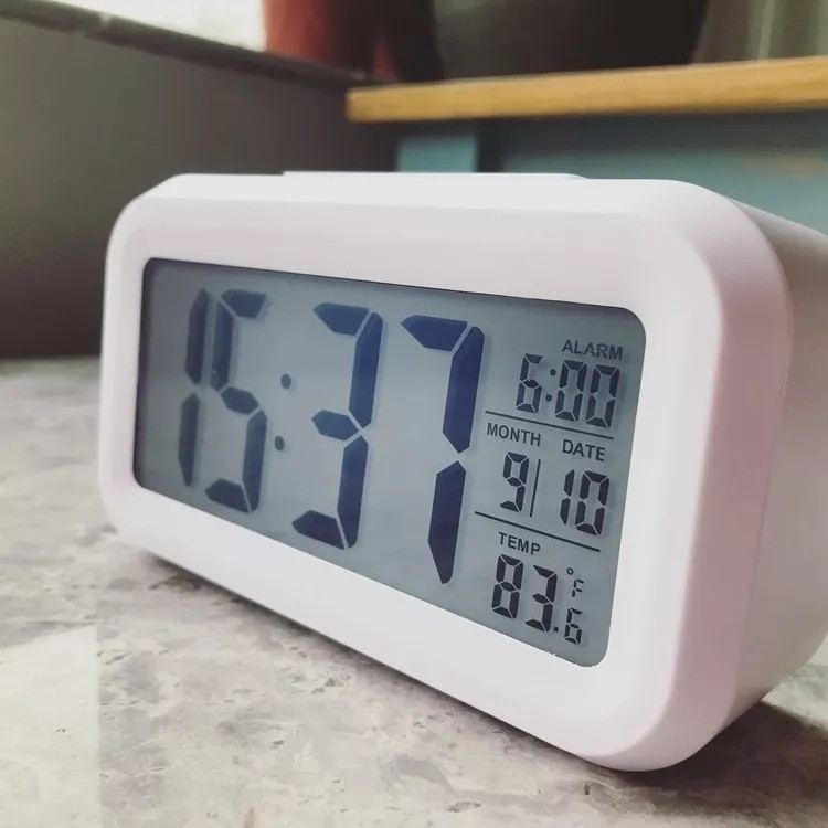 Your time butler's home small things temperature + bulimia + light-control induction home daily alarm clock alarm bells