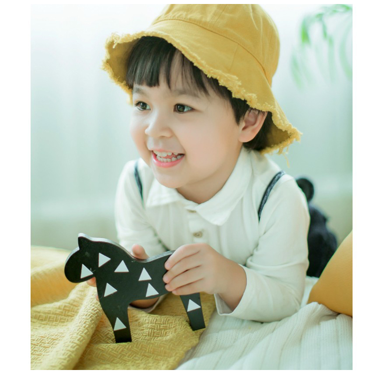 Children's photoshoot Props Baby Photo Shoots Props Photo Gallery Supplies Yellow Hat Fisherman Hat