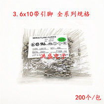 3 6*10 Delay glass fuse tube 3 15A 250V T3 15AL250V with lead