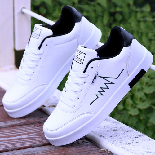 Универсальная утепленная белая обувь, мужские трендовые зимние кроссовки, туфли для отдыха, 2020, в корейском стиле