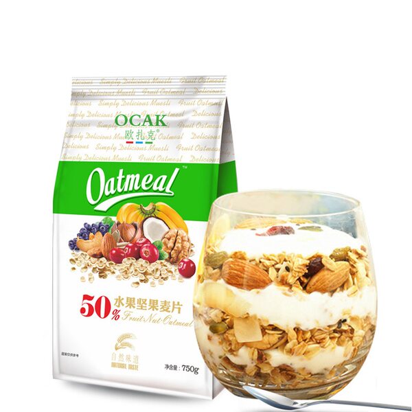 欧扎克 50%水果坚果麦片 750g 天猫优惠券折后¥29.8包邮(¥59.8-30) 欧扎克 50%水果坚果麦片 750g 天猫优惠券折后¥29.8包邮(¥59.8-30)