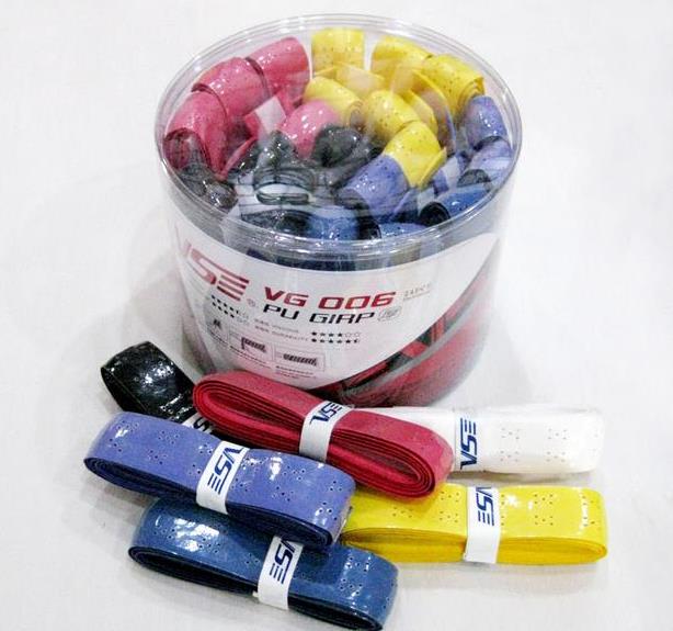 Weichen badminton racket hand guard rubber handle wound adhesive tape anti-slip with hole breathable sweaty mesh fish universal cover