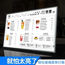 Custom prevention of kowtowing small eating shop billboards Bench Light Box Beauty Parlour Point Menu A4 A2 Price table HD