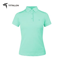 Tittallon body thun nữ mùa xuân hè hè thời trang áo sơ mi POLO thấm mồ hôi chống thấm nước chống nắng thân thiện với da - Áo polo thể thao áo polo nam gucci