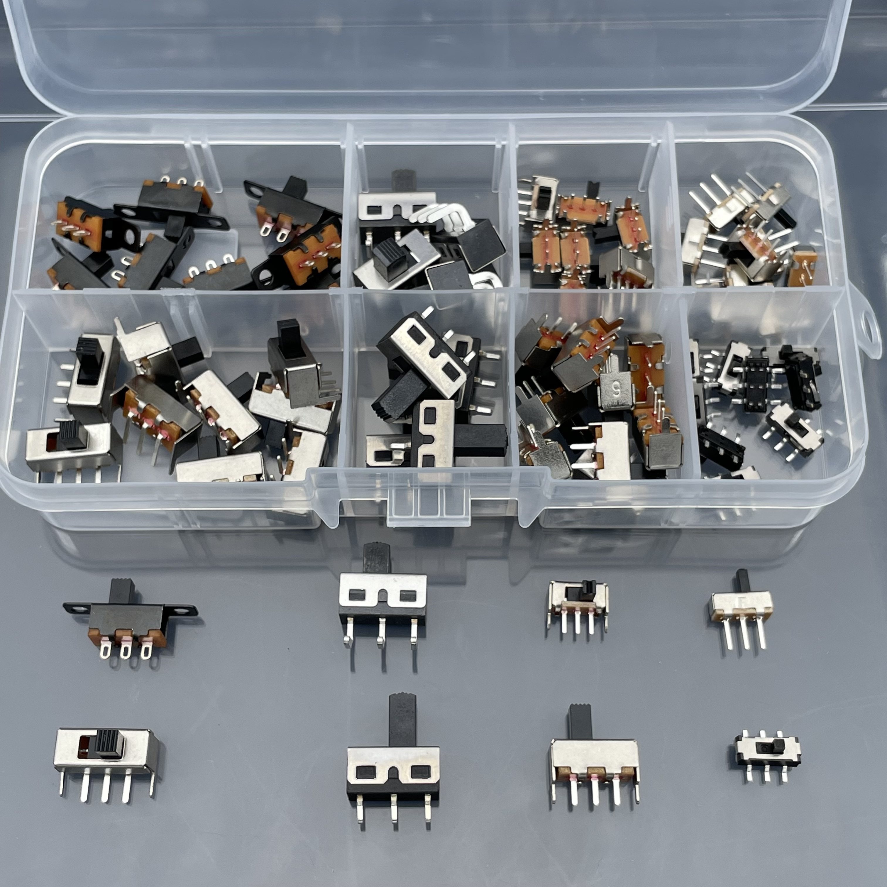 8 types of toggle switches, 70 pieces in a box! small micro-power ...