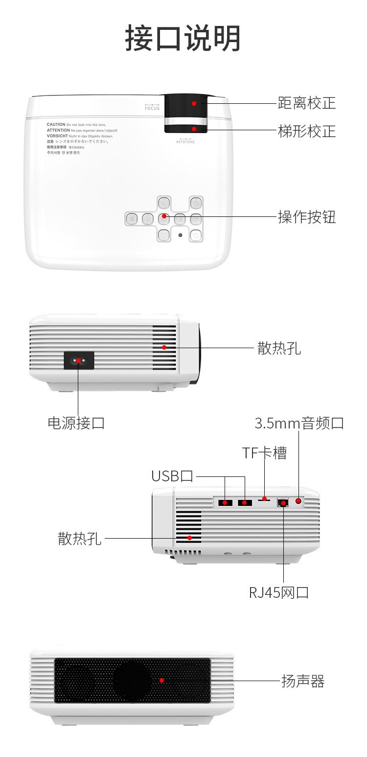 Máy chiếu sáng S1 máy chiếu điện thoại gia đình thông minh không dây độ phân giải cao máy chiếu nhỏ cầm tay rạp hát gia đình trẻ em không dạy màn hình TV 2018 mới - Máy chiếu