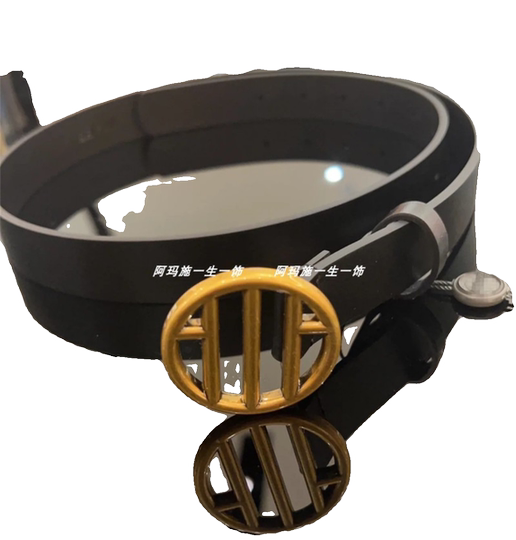 Brother Amas 2025 New Belt, Genuine Product from the Store, Versatile Genuine Leather Belt, Pants Belt, A-Line Spliced Waist Chain