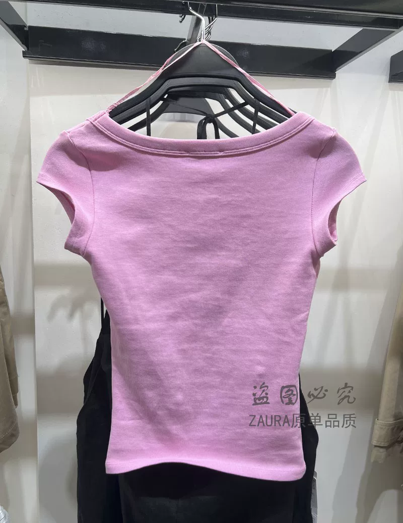 Летняя модная короткая хлопковая футболка с круглым воротником, Slim fit