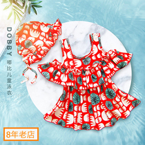 Girls swimsuit split princess skirt cute 2020 new hot spring children female child baby one-piece 1-3 years old 2