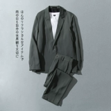 Элитный японский костюм для отдыха, демисезонная куртка, комплект, легкий роскошный стиль, свободный крой