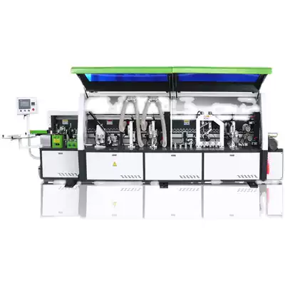 Automatic edge banding machine woodworking machinery plate cabinet door integral cabinet extreme East profiling tracking trim and chamfering integrated Shandong