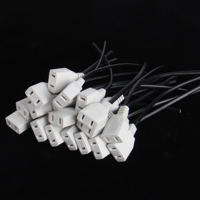 Female plug with wire outdoor waterproof box power plug monitoring socket two-pin female plug engineering special plug