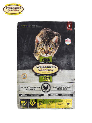 Oenroasted cat food OVEN BAKED Canada OYunbao low temperature baked grain without valley formula Whole cat food