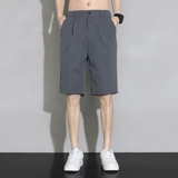 Пиджак классического кроя, мужские летние шелковые шорты, штаны для отдыха, оверсайз