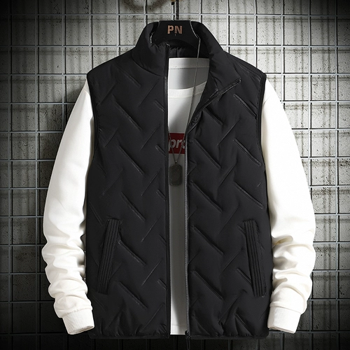 Мужской демисезонный жилет, осенняя спортивная куртка с пухом, увеличенная толщина