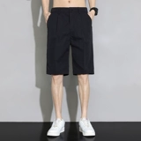 Пиджак классического кроя, мужские летние шелковые шорты, штаны для отдыха, оверсайз