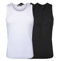 Модальный жилет-черный+черный+белый