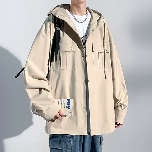 Осенняя куртка для отдыха, оверсайз, подходит для подростков