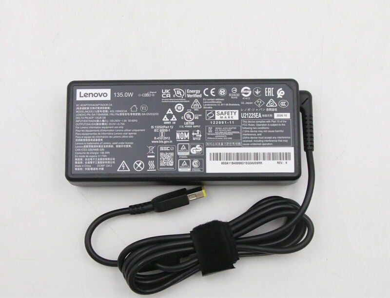 100% Lenovo 135W Power Adapter Adl135Ndc3A 20.0V=6.75A Charger